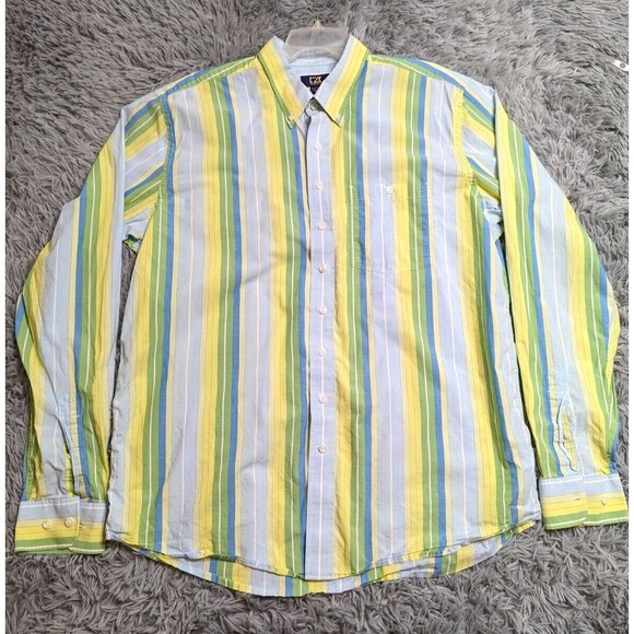 Cutter & Buck Button Down Shirt Mens Size XLT XLarge Tall Colorful Cotton Silk - Picture 1 of 9